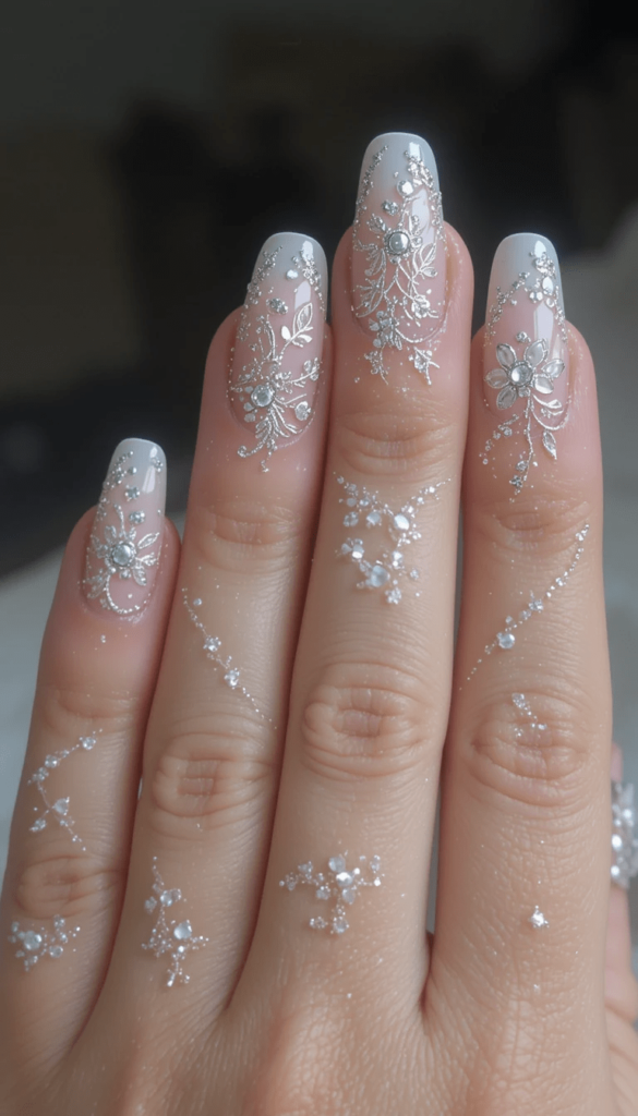 Wedding Finger Nail Designs