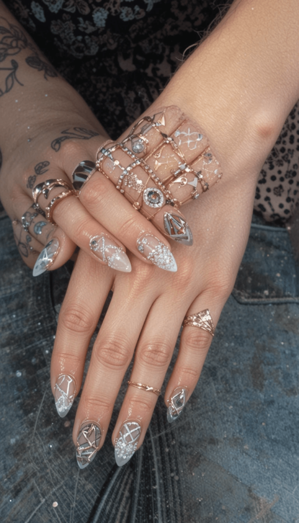 Wedding Finger Nail Designs