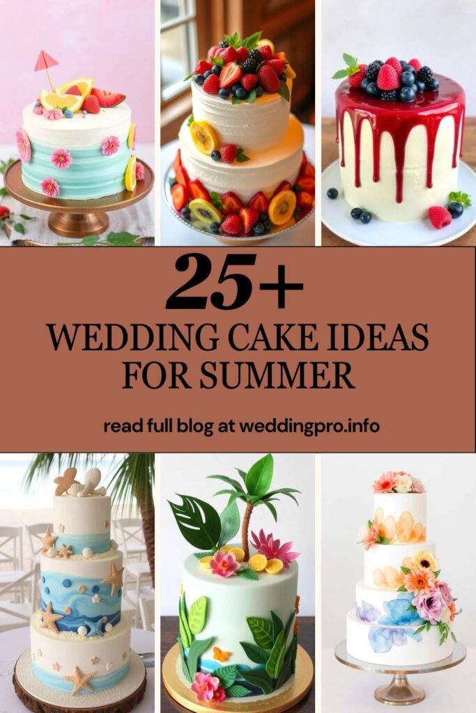 Wedding Cake Ideas for Summer