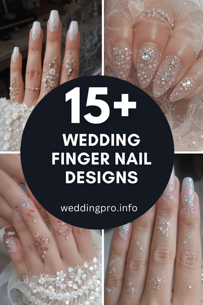 Wedding Finger Nail Designs